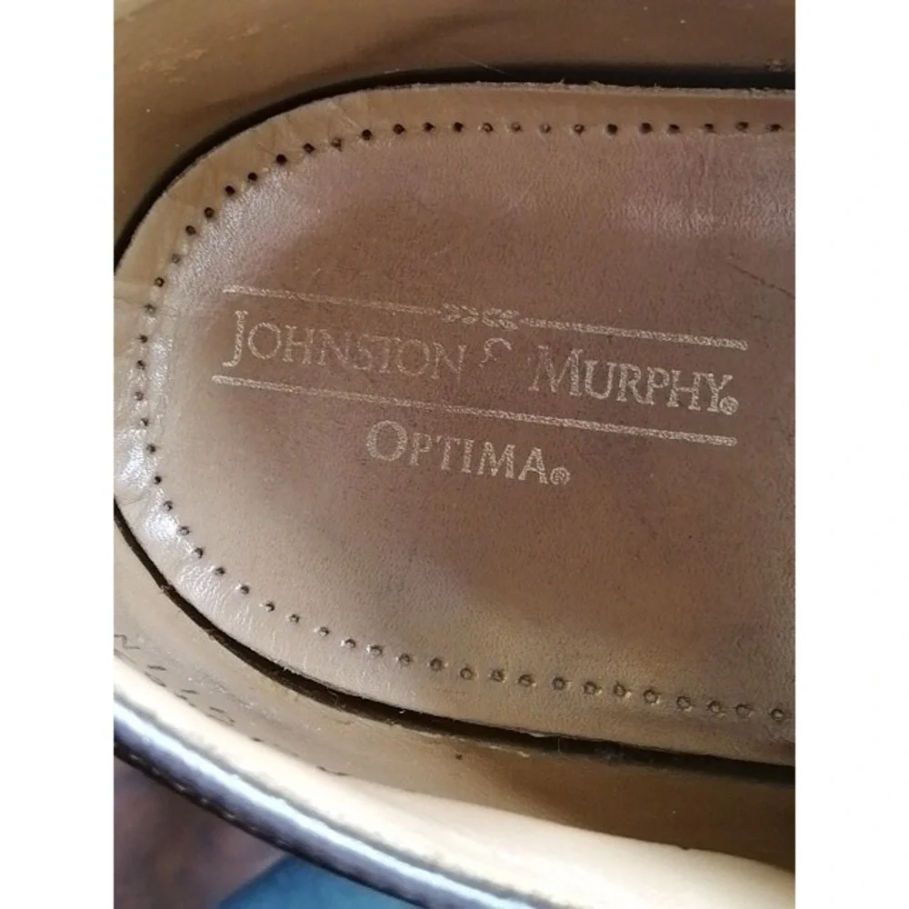Johnston & Murphy Shoes Oxfords Mens 15463-11 Brown 10.5 Dress Leather Classic